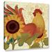 August Grove® 'Spice Roosters II' Painting Print on Wrapped Canvas in Green/Red/Yellow | 18 H x 18 W x 2 D in | Wayfair AGTG5322 43591387