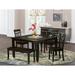 August Grove® Pilning Extendable Solid Wood Dining Set Wood in Brown, Size 30.0 H in | Wayfair AGTG6559 44327104