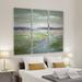 Alcott Hill® 'Meadow Stream I' Acrylic Painting Print Multi-Piece Image on Gallery Wrapped Canvas Metal in Blue/Green | Wayfair ALTH2875 42416631