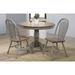 Lark Manor™ Doynton 42" Rubberwood Solid Wood Pedestal Dining Table Wood in Gray | 30 H x 42 W x 42 D in | Wayfair ALTH6109 45097272