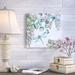 August Grove® 'Eucalyptus & Dragonfly' Watercolor Painting Print on Wrapped Canvas in White | 36 H x 36 W x 1.5 D in | Wayfair