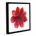 Alcott Hill® Red Flower Framed Painting Print Canvas, Cotton in White | 36 H x 36 W x 2 D in | Wayfair ALCT6308 30799235