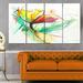 Design Art 'Still Life of Yellow Color Flower' 4 Piece Painting Print on Metal Set Canvas in Red | 28 H x 48 W x 1 D in | Wayfair MT15027-271