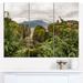 Design Art 'Meteora Mountain in Greece' Photographic Print Multi-Piece Image on Canvas in Green | 28 H x 36 W x 1 D in | Wayfair PT15149-3P