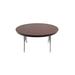 Circular Folding Table Plastic/Resin/Metal in Black/Gray AmTab Manufacturing Corporation | 29" H x 60" L x 60" W | Wayfair R60DL
