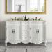 Lark Manor™ Gondola 60" Double Bathroom Vanity Set Wood/Marble in White | 35 H x 60 W x 21 D in | Wayfair 43B63E236D824111995EFE12EED62BEF