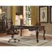 Astoria Grand Mallon Solid Wood Executive Desk and Chair Set Wood in Brown | 76 W x 28 D in | Wayfair B23D96BF9B6E425A912B7C5C222B9D03