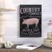 August Grove® Farmers Market III Vintage Advertisement Wrapped on Canvas Metal in Black/Gray/Orange | 40 H x 26 W x 1.5 D in | Wayfair