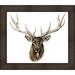 Ashton Wall Décor LLC 'Custom Single Elk' Framed Painting Print on Canvas Canvas, Wood in Brown/Green/White | 37.5 H x 43.5 W x 0.75 D in | Wayfair
