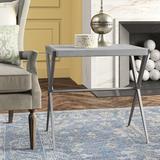 Artistica Home Signature Designs Greta Rectangular End Table Marble Look in Gray/White | 25.25 H x 26 W x 18 D in | Wayfair 2080-955