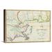 Global Gallery 'Map of New Orleans & Adjacent Country, 1815' by John Melish Graphic Art on Wrapped Canvas in White | 12 H x 16 W x 1.5 D in | Wayfair