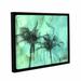 Bay Isle Home™ Palm Trees 2 Framed Painting Print on Wrapped Canvas in Green | 18 H x 24 W x 2 D in | Wayfair BAYI2998 30799401