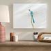 August Grove® 'Blue Dragonfly' Painting Print on Wrapped Canvas Canvas, Cotton | 14 H x 18 W x 2 D in | Wayfair BLMT3480 41788377