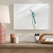 August Grove® 'Blue Dragonfly' Painting Print on Wrapped Canvas Canvas, Cotton | 18 H x 24 W x 2 D in | Wayfair BLMT3480 41788378