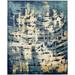 Blue/Navy 96 x 0.5 in Area Rug - 17 Stories Brantlie Abstract Navy Blue Area Rug Polypropylene | 96 W x 0.5 D in | Wayfair BLMT2597 41782650