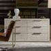 Joss & Main Aria 6 Drawer 70" W Double Dresser Wood in Brown/Gray | 36 H x 70 W x 19 D in | Wayfair BRAY2381 37665164