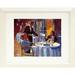 Buy Art For Less 'Afternoon at the Dorchester' by David Lloyd Glover Framed Painting Print Paper in Blue/Red | 16" H x 20" W x 1.5" D | Wayfair