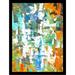 Buy Art For Less 'Traffic Jam II Poster' by Elizabeth Stack Framed Painting Print Paper in Blue/Orange/White | 24 H x 18 W x 1 D in | Wayfair