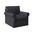 Armchair - Braxton Culler Benton 40" Wide Armchair Cotton/Fabric in Brown | 38 H x 40 W x 40 D in | Wayfair 628-101/0863-93