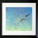 Buy Art For Less 'Gulls Flying' by Michelle Calkins Framed Graphic Art Paper, Glass in Blue | 20.5 H x 20.5 W x 1 D in | Wayfair