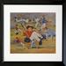 Buy Art For Less 'Dreaming to Be a Baseball Player II' Framed Print Paper in Blue/Red/Yellow | 16 H x 16 W x 1 D in | Wayfair