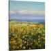 August Grove® Kidham Seaside Poppies by Michael Creese Painting Print on Canvas in Blue/Green/Yellow | 30 H x 24 W x 1.25 D in | Wayfair