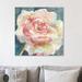 Charlton Home® ' Camelia III' Watercolor Painting Print on Wrapped Canvas in White | 36 H x 36 W x 1.5 D in | Wayfair CHRL6672 42172966