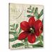 Charlton Home® Vintage Noel Floral Graphic Art on Gallery Wrapped Canvas in White | 48 H x 36 W x 2 D in | Wayfair CHRL4982 39853001