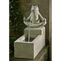 Campania International Zen Concrete Plinth Fountain | 23 H x 25 W x 13.25 D in | Wayfair FT-202-TR