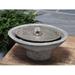 Campania International Zen Concrete Oval Garden Terrace Fountain | 8.25 H x 17 W x 12 D in | Wayfair FT-260-GS