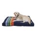 Carolina Pet Company Vintage Stripe Washable Pet Pillow Polyester/Recycled Materials in Blue/Orange | 4 H x 28 W x 20 D in | Wayfair 0PP0001-CRA