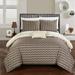 Chic Home Jacky Reversible Comforter Set Polyester/Polyfill/Microfiber in Indigo | King | Wayfair 840444122797