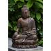 Campania International Antique Lotus Buddha Statue Concrete in Green | 18.5 H x 11.5 W x 10.25 D in | Wayfair OR-162-EM