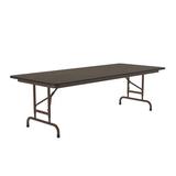 Correll, Inc. Rectangular Adjustable Folding Table Metal in Brown | 32 H x 96 W x 30 D in | Wayfair CFA3096M-01