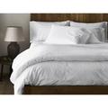 Coyuchi 300 Thread Count 100% Cotton Percale Fitted Sheet Cotton Percale in White | 75 H x 39 W in | Wayfair 1020180