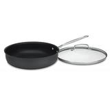 Cuisinart Cuisinart 12" Non-Stick Frying Pan w/ Lid Non Stick/Hard-Anodized Aluminum in Black/Gray | 5.8 H in | Wayfair 622-30DFP1