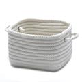 Colonial Mills Braided Shelf Square Storage Utility Basket - in White | 7 H x 10 W x 7 D in | Wayfair H141A010X007S