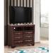 Glory Furniture 1015 6 Drawer Combo Dresser Wood in Brown | 36 H x 42 W x 17 D in | Wayfair G8875-TV