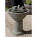 Campania International Passaros II Concrete Fountain Concrete in Blue/Black | 31 H x 23.5 W x 23.5 D in | Wayfair FT-226-AL