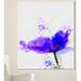 Design Art 'Beautiful Anemone Sketch' Painting Print on Wrapped Canvas in Blue | 20 H x 12 W x 1 D in | Wayfair PT13661-12-20