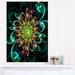 Design Art Perfect Shiny Fractal Flower in - 3 Piece Graphic Art on Wrapped Canvas Set Canvas in Green | 36 H x 28 W x 1 D in | Wayfair PT12138-3PV