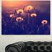 Design Art Vintage Photo of Dandelion Garden - Wrapped Canvas Photograph Print Metal in Indigo | 16 H x 32 W x 1 D in | Wayfair PT14917-32-16