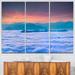 Design Art Sea of White Fog & Mountains - 3 Piece Graphic Art on Wrapped Canvas Set Canvas in Blue | 28 H x 36 W x 1 D in | Wayfair PT9608-3P