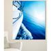 Design Art 'Luxury Yacht Sailing in Sea' Photographic Print on Wrapped Canvas Metal in Blue | 40 H x 30 W x 1 D in | Wayfair PT14263-30-40