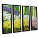 Darby Home Co Wild Flowers 2 4 Piece Framed Painting Print on Canvas Set Canvas in White | 36 H x 48 W x 2 D in | Wayfair DRBC3010 31559194
