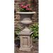 Darby Home Co Wilton Cast Stone Urn Planter Concrete, Copper in Green | 26.25 H x 24 W x 24 D in | Wayfair DRBH1995 43896807