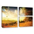 Darby Home Co Autumn Vision 3 Piece Photographic Print on Wrapped Canvas Set Canvas in Orange | 24 H x 36 W x 2 D in | Wayfair DRBC8517 33566988