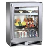 Perlick Signature Series 5.2 cu. ft. 24" Undercounter Beverage Refrigerator Glass in Gray | 32 H x 23.88 W x 18 D in | Wayfair HH24BS-4-3L