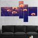 East Urban Home 'Vintage Photo of Dandelion Garden' Photographic Print Multi-Piece Image on Canvas in Indigo | 32 H x 60 W x 1 D in | Wayfair