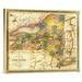 East Urban Home 'State of New York, 1840' Print on Canvas in Pink/Yellow | 19 H x 22 W x 1.5 D in | Wayfair EABP7709 40293104